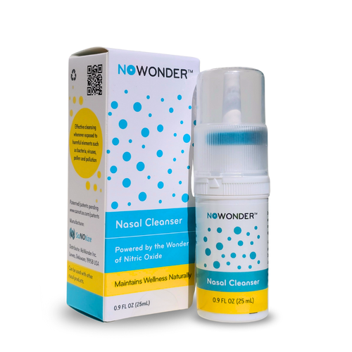 NOWONDER nasal cleanser bottle and packaging on a white background
